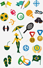 巴西里约奥运会装饰元素 免费下载 页面网页 平面电商 创意素材
