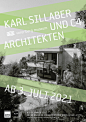 “KARL SILLABER UND C4 ARCHITEKTEN”, 2021, by Sägenvier DesignKommunikation, Austria - typo/graphic posters