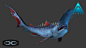 DEPTH - Sharks Frenzy Final !, Tommy Alexander : This is the final shark I did for DEPTH. This is the first official DLC skin for the Goblin Shark. I also had the opportunity to create the default Goblin Shark as well. It's been a great learning journey t