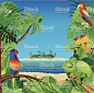 Tropical Beach royalty-free tropical beach stock vector art & more images of rainforest