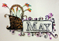 Quilled Calendar : Quilling the typography and the different themes for each month...more to come!