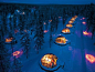 非一般的酷炫酒店—芬兰的一个度假酒店，很想冬天体验一把这种生活啊，极光，狗拉雪橇，重要的是还有WIFI ！ ​​​​