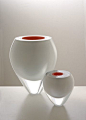 Anna Torfs-Vase Duo White