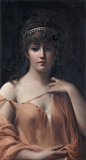 古典美人，1889年（西班牙画家路易斯·里卡多·法莱罗作品）#绘画# #油画#