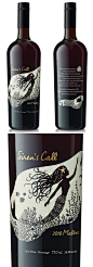 Siren's Call Malbec Wine bottle design by Rethink Canada. wine / vinho / vino mxm #vinosmaximum