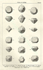 Vintage Print CUTTING DIAMONDS Chart T III, vintage precious gem stones illustrations: 