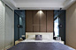 2017现代北欧风格家装卧室床头背景墙设计效果图