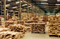 工业,伐木搬运业,组织,摄影,Y50701_a0079-000132_Pallets of Wood in Warehouse_创意图片_Getty Images China