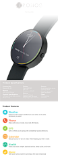 KRONOS Smartwatch Concept : Conceptual smart watch UI/UX design project completed for my senior apex project at Drury University in May 2014.