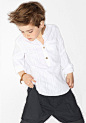 4月zara童装系列--白色衬衫