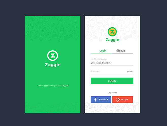 Zaggle app redesign ...