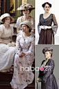 【图】热播英剧《唐顿庄园》(Downton Abbey) 剧照及美服赏：“二手服装”完美再现古典考究的20世纪10年代英伦风格！_明星造型_海报时尚网