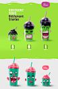 Shake my head - the milk shakes packing design : the packing design of milk shakes