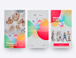 Onboarding for a kids' app welcome daily ui ux ui app mobile child children kids carousel onboarding