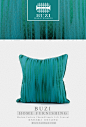 样板房售楼部简约现代中式欧式绿色蓝暗纹肌理条纹抱枕靠包枕头-淘宝网