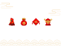 Spring Festival Icon icon money chinese fu rooster festival spring