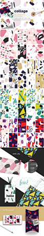 40款抽象图形多彩图案背景纹理 Abstract Colorful Patterns
