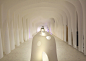 Kotaro Horiuchi creates a Paper Cave inside his architecture studio : Japanese architect Kotaro Horiuchi has created a white cave-like space in his office by hanging sheets of glass fibre paper from the ceiling.