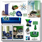 Blue & Green Living : Created in the Polyvore iPad app. http://www.polyvore.com/iOS
