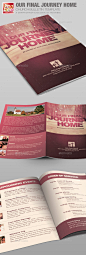 Our Final Journey Church Bulletin Template - Informational Brochures