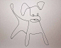 One line drawing dog by Elin Folkesson, via Flickr