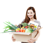 [美工云]韩国餐饮食美女材海报PSD模板_PNG免抠：