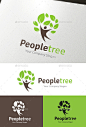 人树——自然标志模板People Tree - Nature Logo Templates美丽、植物、沟通、有创造力,下降,生态,眼睛,森林,自由,新鲜,绿色,家庭,房子,人类,保险,生活,男人,橡树,公园,人,水疗,树,树木,水,水滴,女性,木头 beauty, botanical, communication, creative, drop, eco, eye, forest, freedom, fresh, green, home, house, human, insurance, life, me