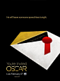 第83届奥斯卡海报

今年奥斯卡的海报一共四款，分别以红地毯、探照灯、获奖名单信封和奥斯卡小金人为主题。颇为大胆地使用了极简风格设计，并且运用了冷色调为主体，金色与黑色的对比衬托出了本届奥斯卡的庄重肃穆。