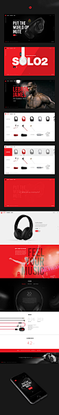 @航一 查看更多>  BeatsByDre concept - WEB Inspiration