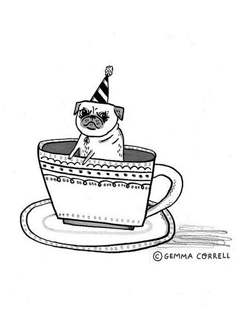 Pug in a Teacup #gem...