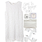 A fashion look from July 2015 featuring lace dress, white sandals and leather handbags. Browse and shop related looks.