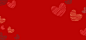 爱心情人节手绘红色banner背景背景图片素材北坤人素材@北坤人素材