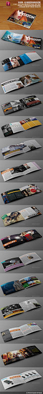 Vixion - A5 Modern magazine - GraphicRiver Item for Sale