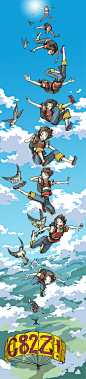 Marie on skydiving by hira-geco on http://huaban.com/boards/17722107/#deviantART