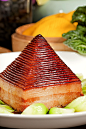 Pyramid braised soy pork and bamboo shoots