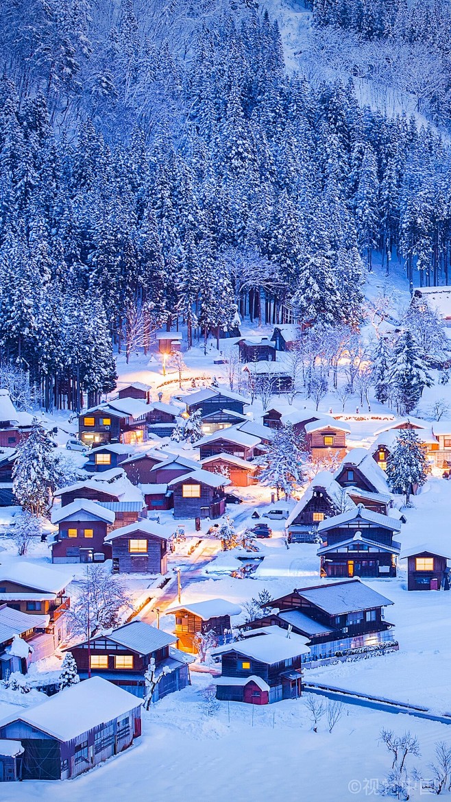 冬日童话小镇#日本