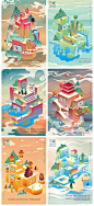 中国城市国潮风创意插画海报