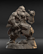 Dwarf Grenadier, Dmitry Gavrilik : I've taken part in a little sculpting competition. The conditions were about 3d model of fantasy character for 3d printing.
 And I wanted to make some kind of dwarf long time ago :-)