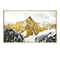 金色雪山抽象现代北欧客厅大幅装饰画办公室壁挂画别墅样板间挂画-淘宝网