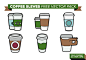 Coffee Sleeves Free Vector Pack