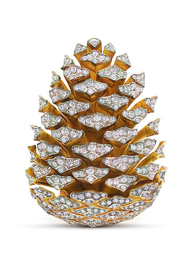 Pine cone brooch by ...
