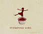 Stomping Girl泥塑女孩logo