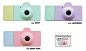 日本Fuuvi PICK sherbet color mix series 数码lomo相机