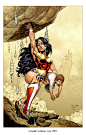 漫画英雄插画欣赏：神奇女侠 Wonder Woman #采集大赛#