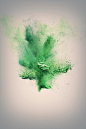 Powder Explosion, brush set : Powder Explosion, Photoshop brush set.