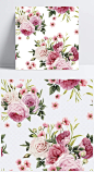 高清手绘水彩玫瑰花矢量|玫瑰花,粉色,手绘,水粉,请柬素材,小清新,唯美,花卉,标签元素