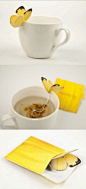 butterfly tea bag holder