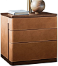Fidelio Notte Poltrona Frau Bedside Cabinet | nightstand | leather bedside table: 