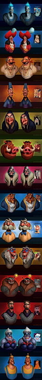 3D Renderings of Disney Characters