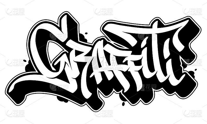 Graffiti word in gra...